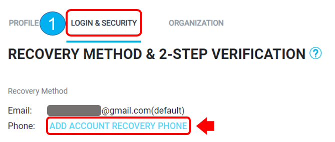 Add a recovery email address